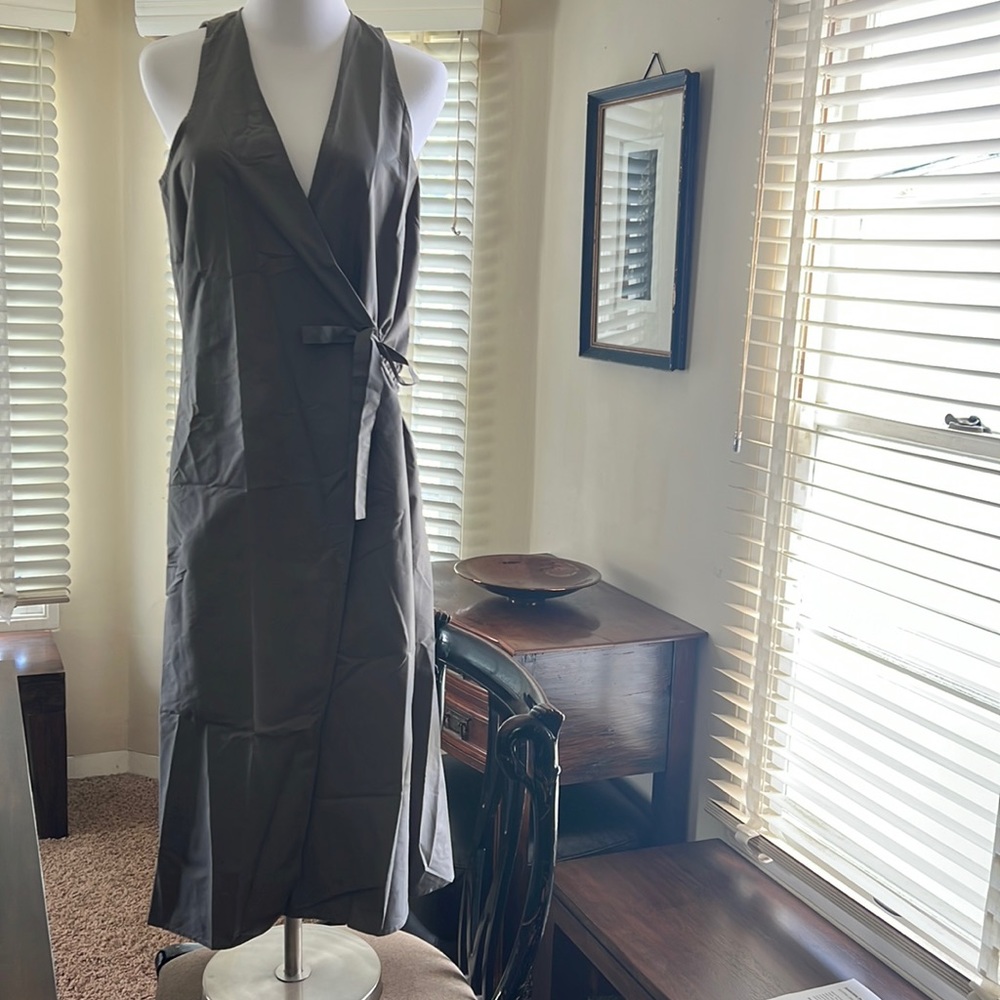 Brochu Walker Side-tie Wrap Dress (cotton/poly blend)